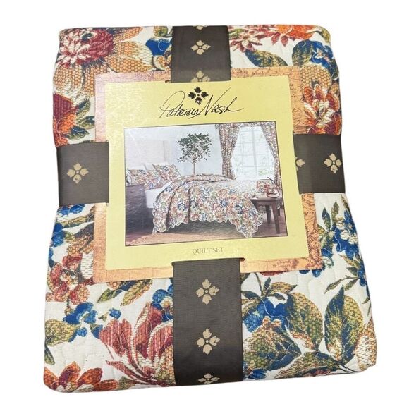 Patricia Nash Tapestry Queen Size Comforter 2 Sham Set - Picture 2 of 4